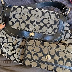Matching Coach wallet AND handbag